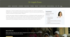 Desktop Screenshot of angelaevanspodiatrists.com.au